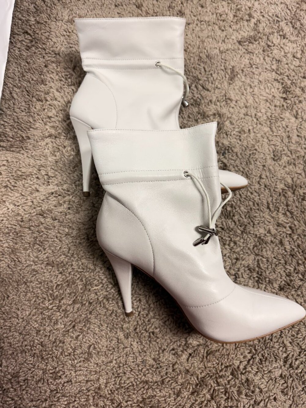 Jessica Simpson White ankle boots